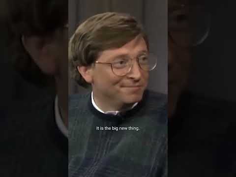 Bill Gates explains this “internet” thing #letterman