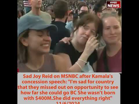 MSNBC's Joy Reid: I'm sad because She wasn't born with $400M; Gen X voters not struggling