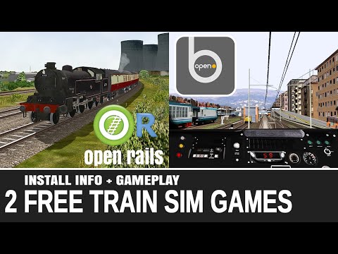 2 FREE PC Train Simulator Games - Openrails &  OpenBVE First Look & install instructions