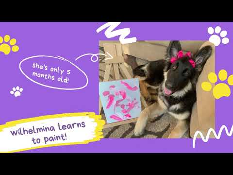 Wilhelmina Learns to Paint!