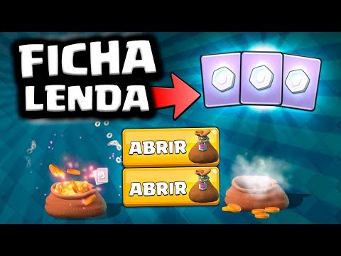 GANHEI UMA FICHA LENDÁRIA AO VIVO NO CLASH ROYALE!