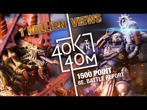 Warhammer 40k Tyranids vs Ultramarines 1500 point Battle Report