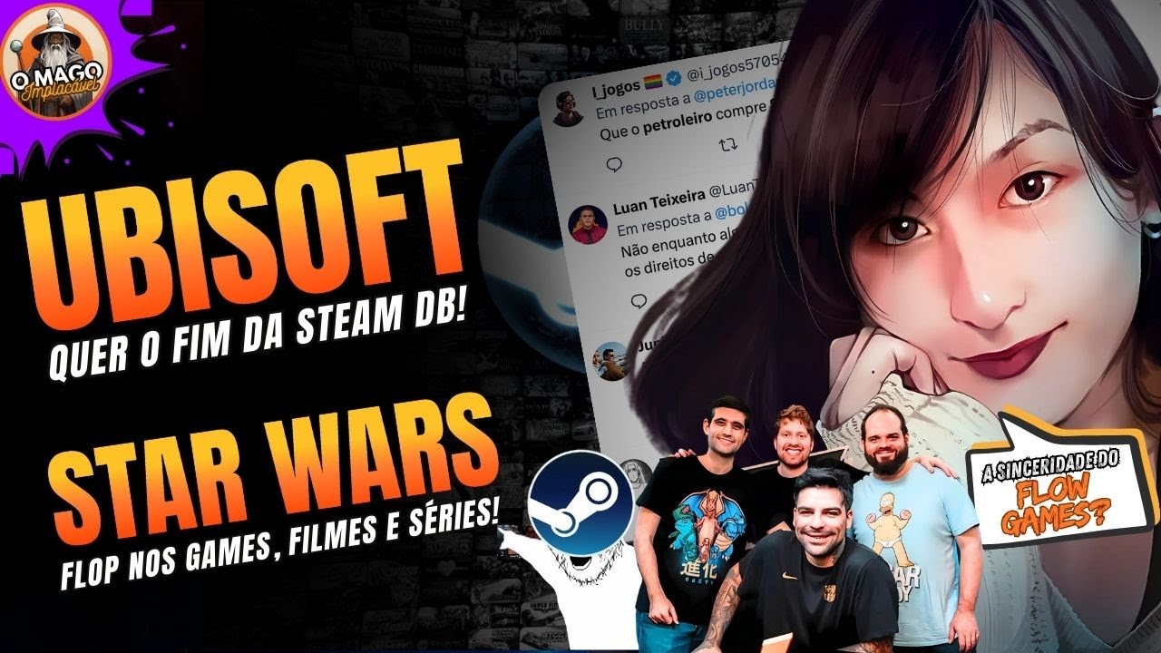 A UBISOFT ESTÁ EM DESESPERO | FLOW GAMES SENDO SINCERO EM SUA ANÁLISE? | STAR WARS JÁ ERA!
