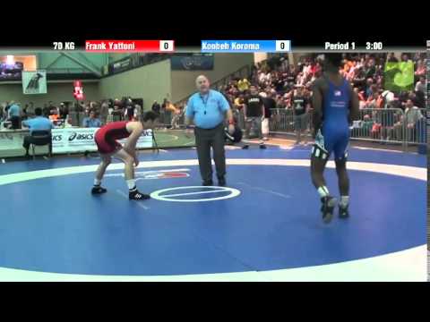 Men`s Freestyle 70 KG Frank Yattoni vs. Konbeh Koroma