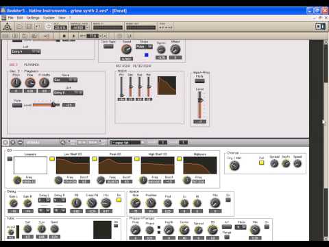 The making of Native Instruments Reaktor 5 synth called "Synth Energy" part 1