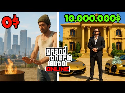 Von LEVEL 0 zum MILLIONÄR werden als ANFÄNGER in GTA 5 ONLINE 2025 | Schnell Geld verdienen in GTA 5