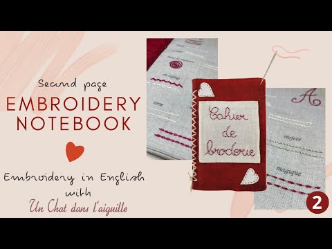 Embroidery notebook - Page 2 - Embroidery for beginners