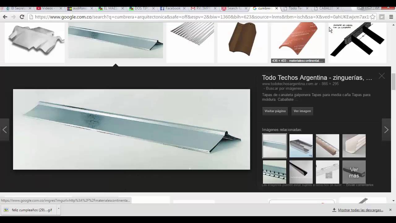 Como crear facilmente un caballete liso para teja arquitectonica + descarga