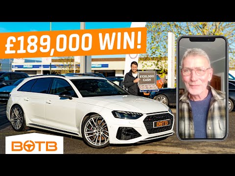 HOW MUCH!? New Audi RS4 + £120,000 CASH BOTB Car Winner!