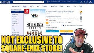 NOT EXCLUSIVE To Square-Enix Store! Final Fantasy I-VI Pixel Remasters Switch & PS4 PREORDERS!