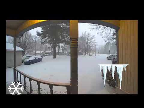 Winter Snowfall Storm in Little Rock | Snowed in