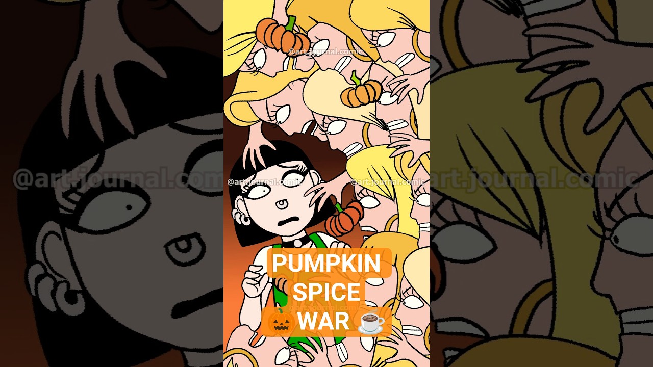 Pumpkin Spice CHAOS ☕💄 (the baristas weren’t ready…)