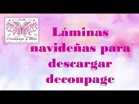 Laminas navideñas para descargar: Decoupage
