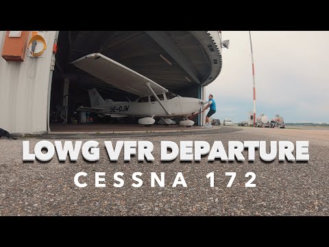 Cessna 172 early morning departure out of Graz (LOWG)