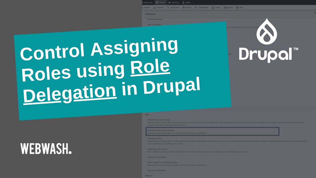 Control Assigning Roles using Role Delegation in Drupal