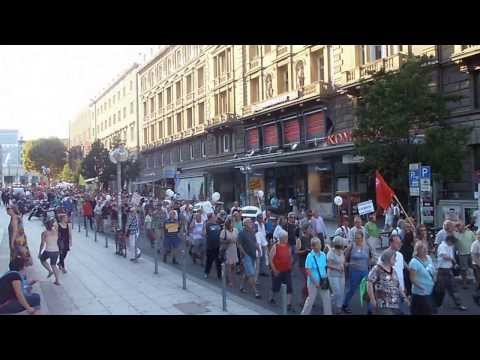 Stuttgart 21 Demonstrationszug der 183. Montagsdemonstration am 05.08.2013