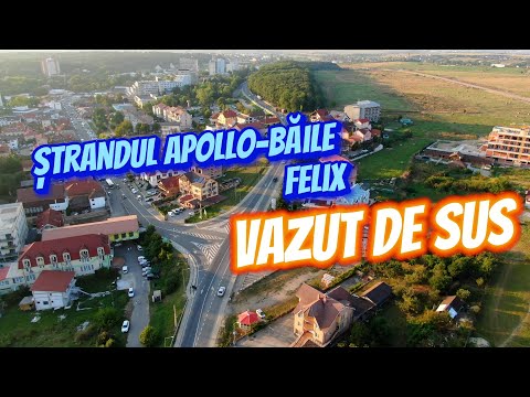 Strandul Apollo si  Baile Felix , vazute de sus (drona)