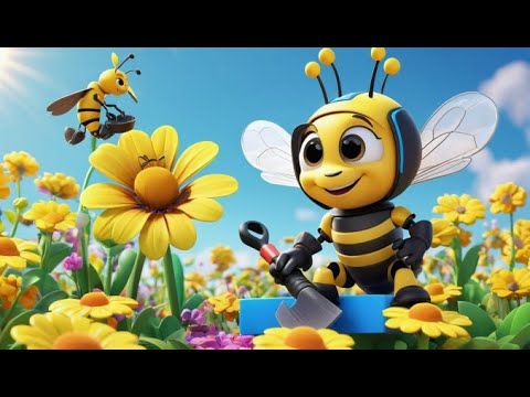 Benny Bee Builds a Slide | Busy Bee Song for Kids | Fun Construction Rhyme for Toddlers