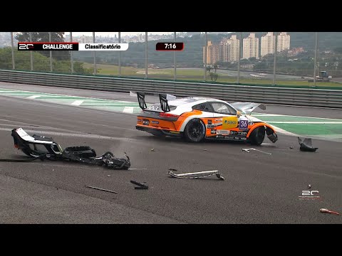 Porsche Sprint Challenge Brasil 2025 | Interlagos Qualifying | Cardoso Big Crash