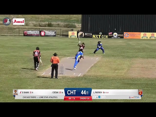 MiLC T20 Highlights: Chicago Tigers vs Lone Star Athletics