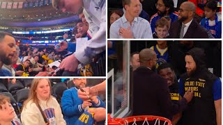 Steph and the Warriors Reunited with Andre | Steph takes time to sign jerseys for the kids + MORE