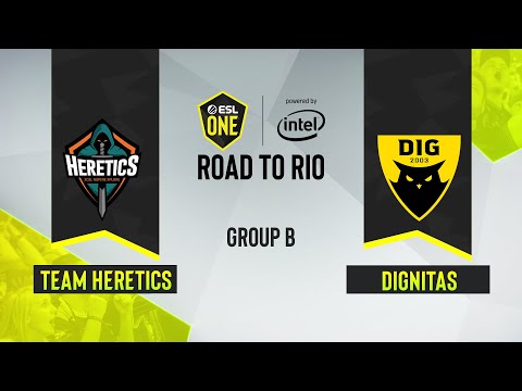 CS:GO - Dignitas vs. Team Heretics [Dust2] Map 1 - ESL One Road to Rio - Group B - EU