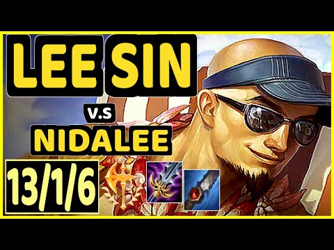 NJI (LEE SIN) vs NIDALEE - 13/1/6 KDA JUNGLE GAMEPLAY - EUW Ranked GRANDMASTER