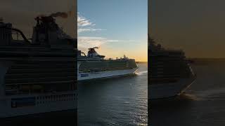 Liberty of the Seas sunrise arrival #royalcaribbean #libertyoftheseas #sunrise #cruise #travel #nyc