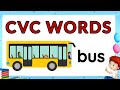 Three Letter Words Three Letter Words For Kids Cvc Words Reading For Kids 3 Letter Words Cvc