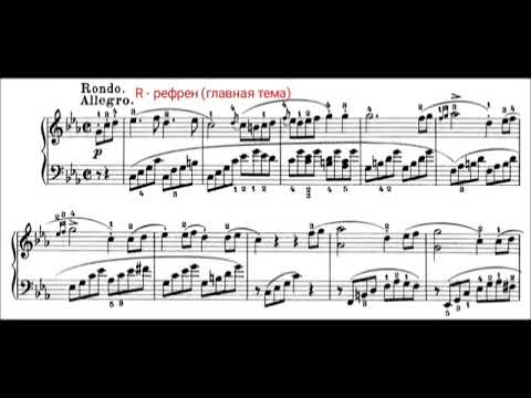 Бетховен. Патетическая соната. 3 часть (финал). Ноты