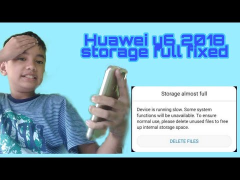Huawei y6 2018 how to fix storage almost full ✅