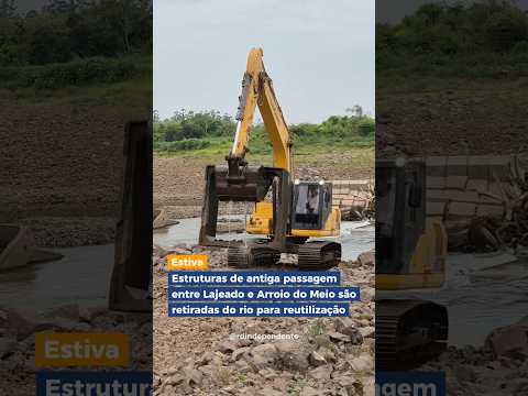 Arroio do Meio inicia retirada das galerias da antiga estiva sobre o Rio Forqueta