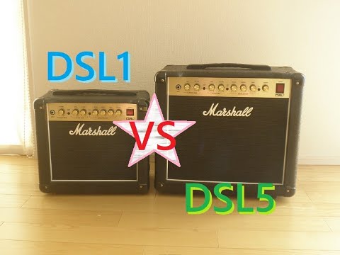 Marshall DSL1C(DSL1CR) VS DSL5C(DSL5CR) 比較レビュー。マーシャル。Difference Comparison SOUND DEMO Review