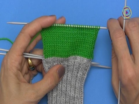 Project: Sock knitting here a simple heel wall, Part 3