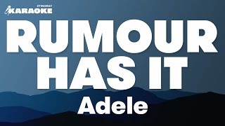 Rumour Has It in the Style of &quot;Adele&quot; karaoke video with lyrics (no lead vocal)