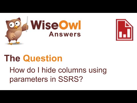 Wise Owl Answers - How do I hide columns using parameters in SSRS?