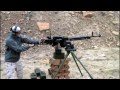 Shooting a DShK Heavy Machine Gun 