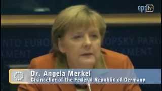 Merkel says EU must win together; Daul criticises UK parliament