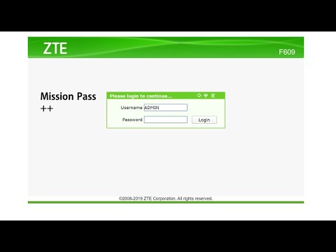 Password Admin Zte F609 Detailed Login Instructions Loginnote