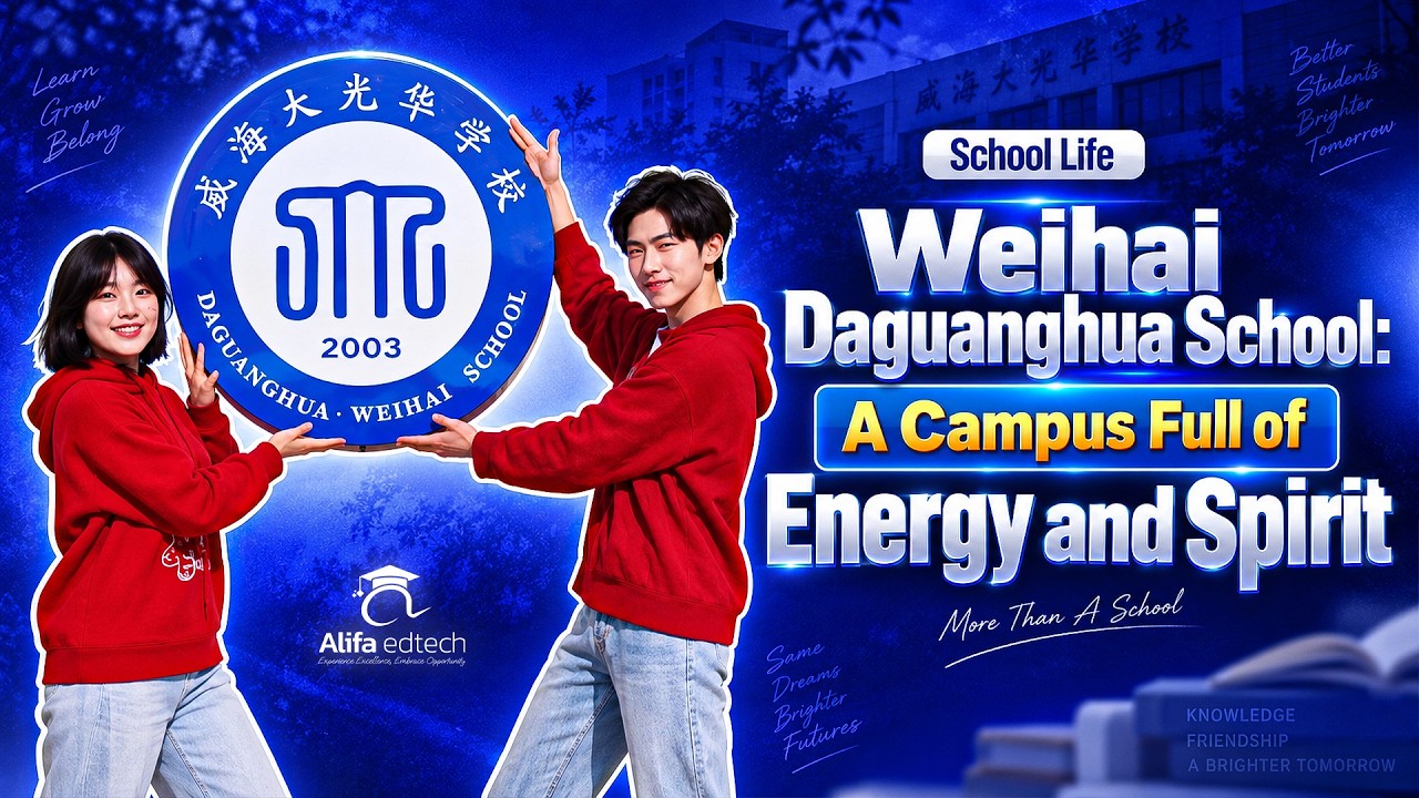 Weihai Daguanghua School: A Celebration of Youth and Confidence — students celebrating on campus