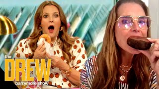 Drew and Brooke Shields Eat Donuts Together to Make a Fans Dream Come True | Dear Drew video