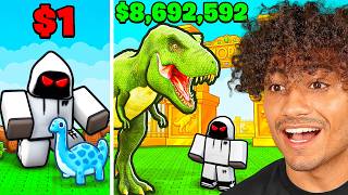 Spending $8,592,385 To Build The BIGGEST DINOSAUR PARK In Roblox..