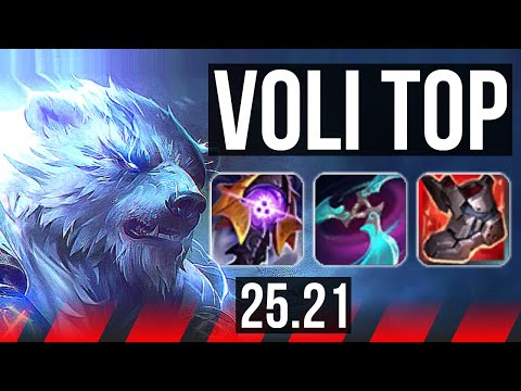 VOLIBEAR vs JAX (TOP) | 69% winrate, 9/3/9 | KR Master | 25.21