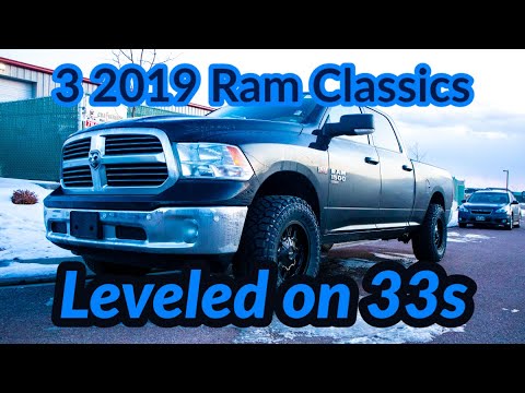 3 Ram 2019 Classics Leveled on 33s