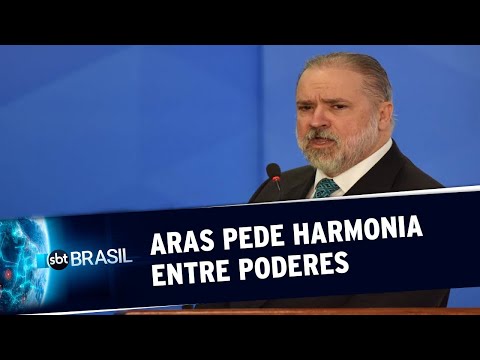 Procurador-geral da República, Augusto Aras, pede harmonia entre Poderes | SBT Brasil (25/05/20)