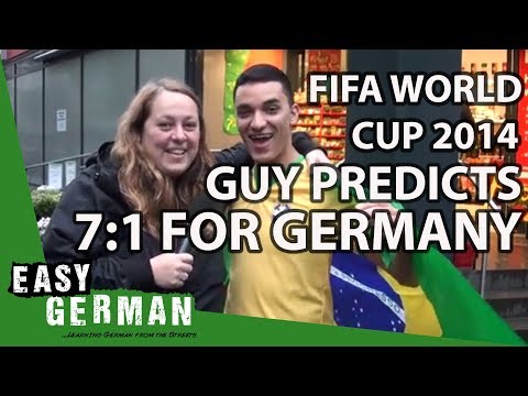 FIFA World Cup 2014: Crazy guy predicts 7:1 for Germany | Easy German 50