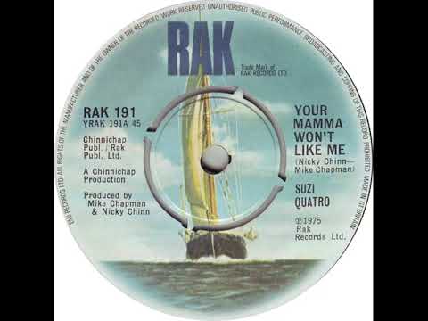 UK New Entry 1975 (27) Suzi Quatro - Your Mamma Won't Like Me