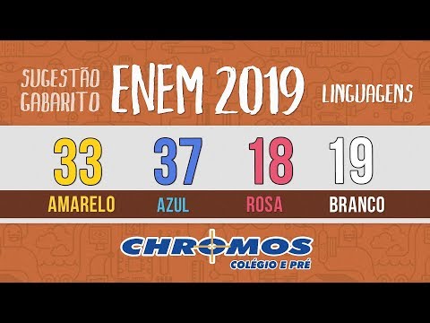 Gabarito ENEM 2019 CHROMOS - Prova Amarela: Questão 33 | Linguagens e Códigos