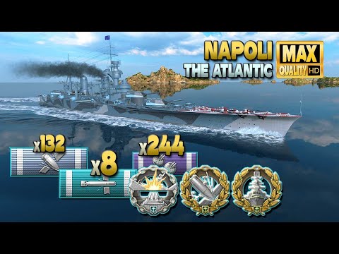 Cruiser Napoli: Risky but excellent moves paid out - World of Warships