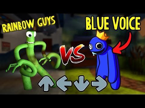 Friday Night Funkin' Rainbow Friends GREEN VS BLUE Animation (Roblox FNF Mod)